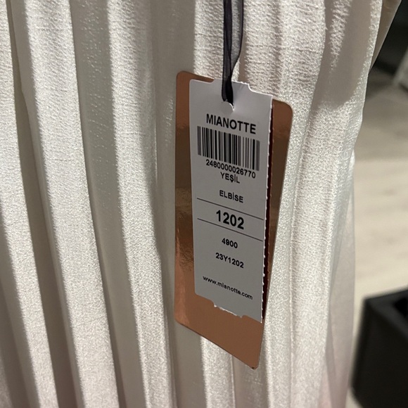 Gradient Maxi Dress in White, pink ,Yellow, and Black - Picture 8 of 8